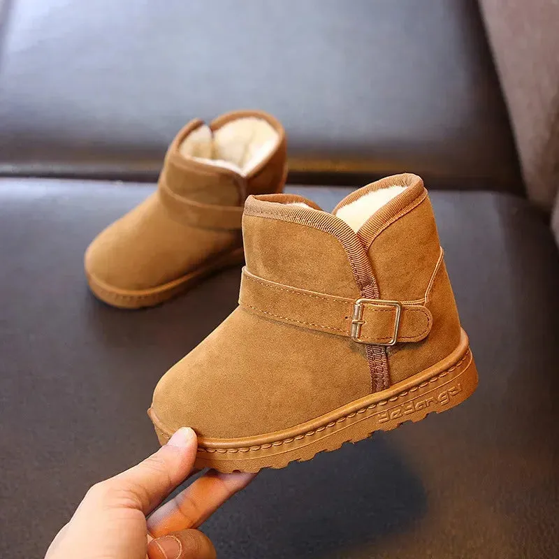 Kids' Winter Cotton Snow Boots - Warm Casual Shoes for Boys & Girls