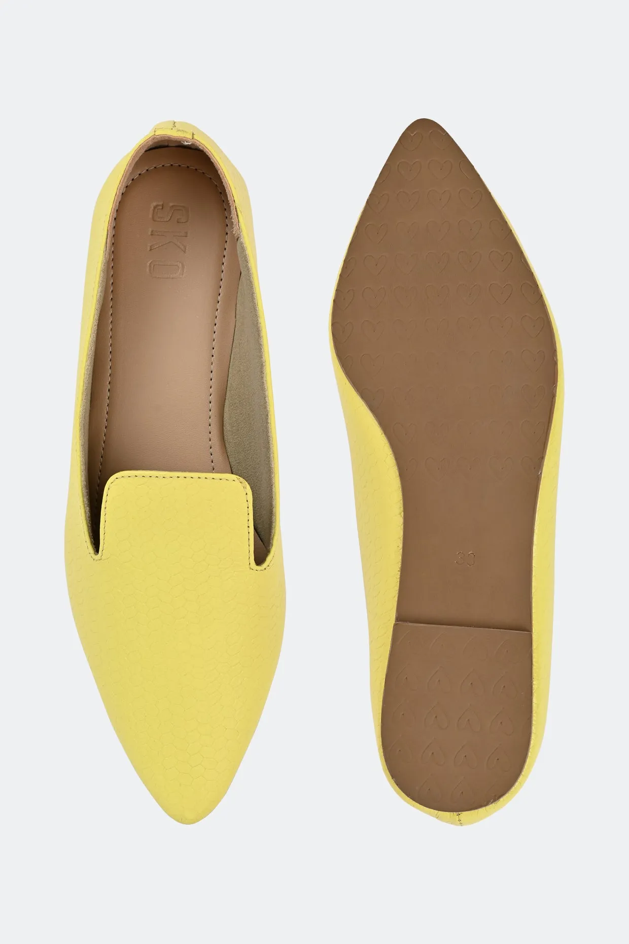 Kim Yellow Loafers For Women