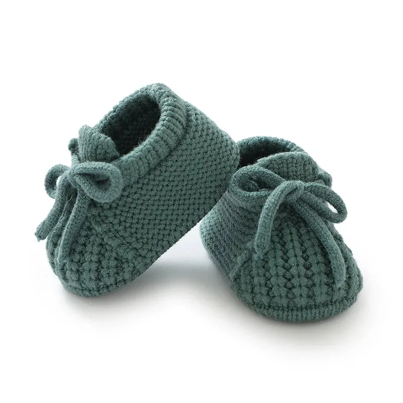 Knitted Newborn Baby Shoes – Warm First Boots for Infant Boys & Girls