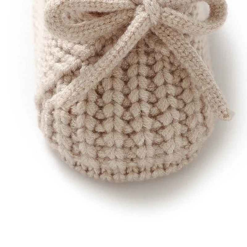 Knitted Newborn Baby Shoes – Warm First Boots for Infant Boys & Girls