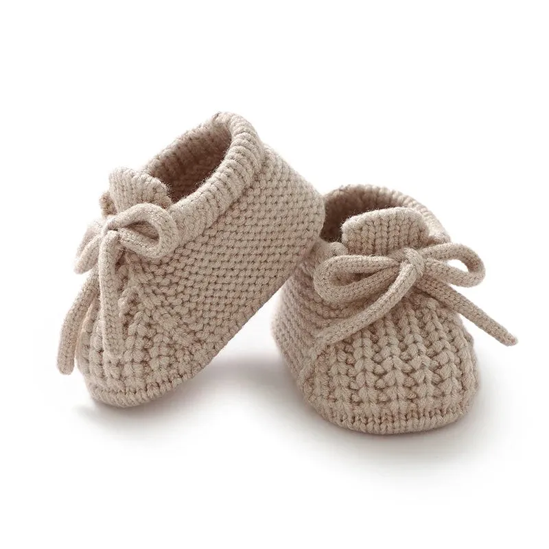 Knitted Newborn Baby Shoes – Warm First Boots for Infant Boys & Girls