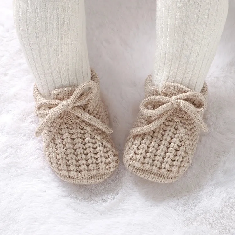 Knitted Newborn Baby Shoes – Warm First Boots for Infant Boys & Girls