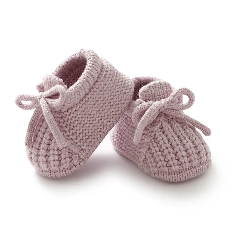Knitted Newborn Baby Shoes – Warm First Boots for Infant Boys & Girls