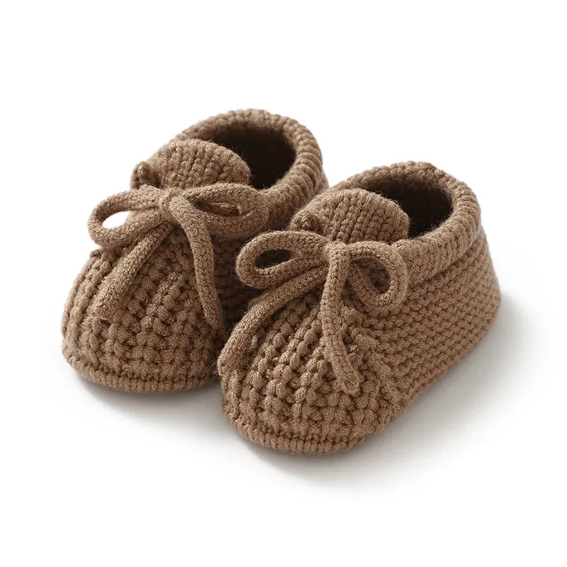 Knitted Newborn Baby Shoes – Warm First Boots for Infant Boys & Girls