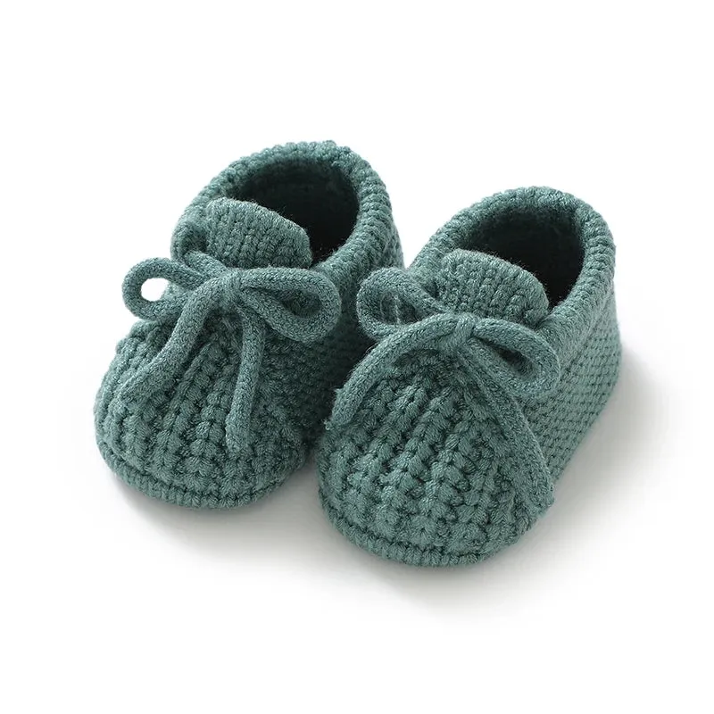 Knitted Newborn Baby Shoes – Warm First Boots for Infant Boys & Girls