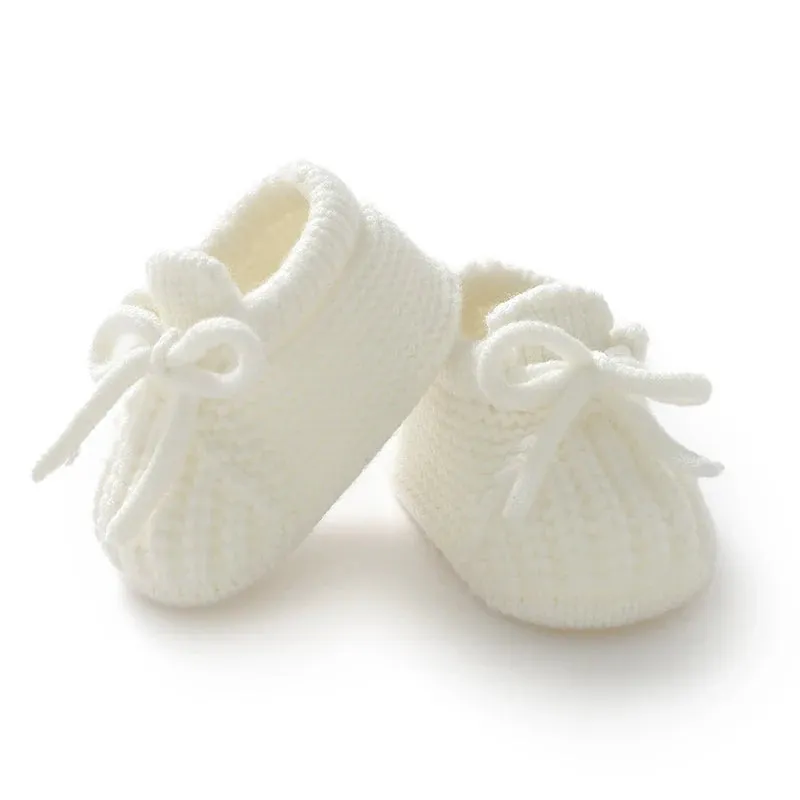 Knitted Newborn Baby Shoes – Warm First Boots for Infant Boys & Girls