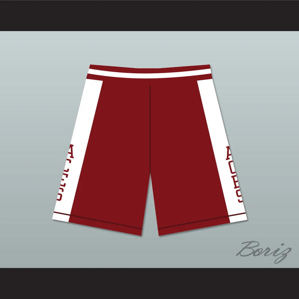Kobe Bryant Lower Merion High School Aces Maroon Basketball Shorts