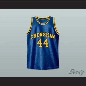 Kobe Bryant Terry Hightower 44 Crenshaw High School Blue Basketball Jersey Moesha