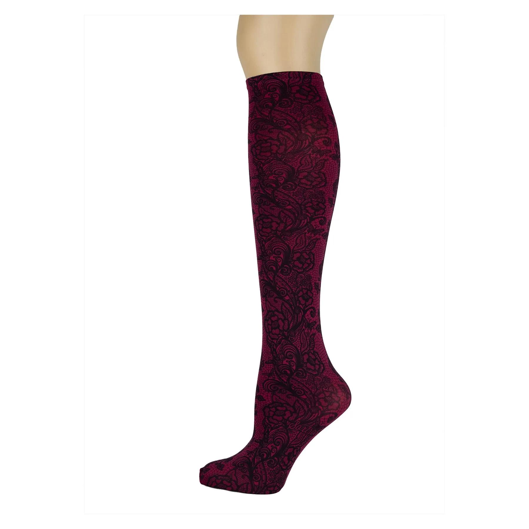 Lace Trellis Adult Knee Highs