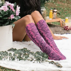 Lace Trellis Adult Knee Highs