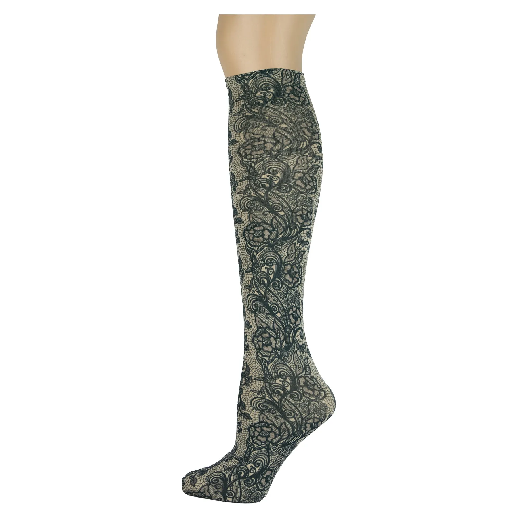Lace Trellis Adult Knee Highs