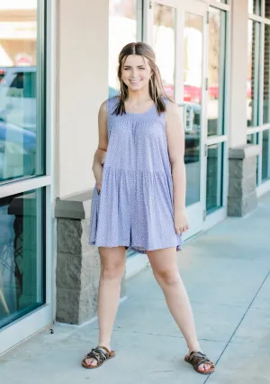 Lavender Fields Forever Floral Romper