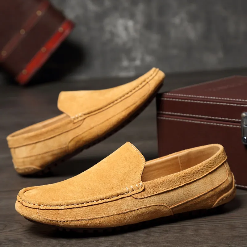 Leandro Italian 100% Genuine Suede Loafers