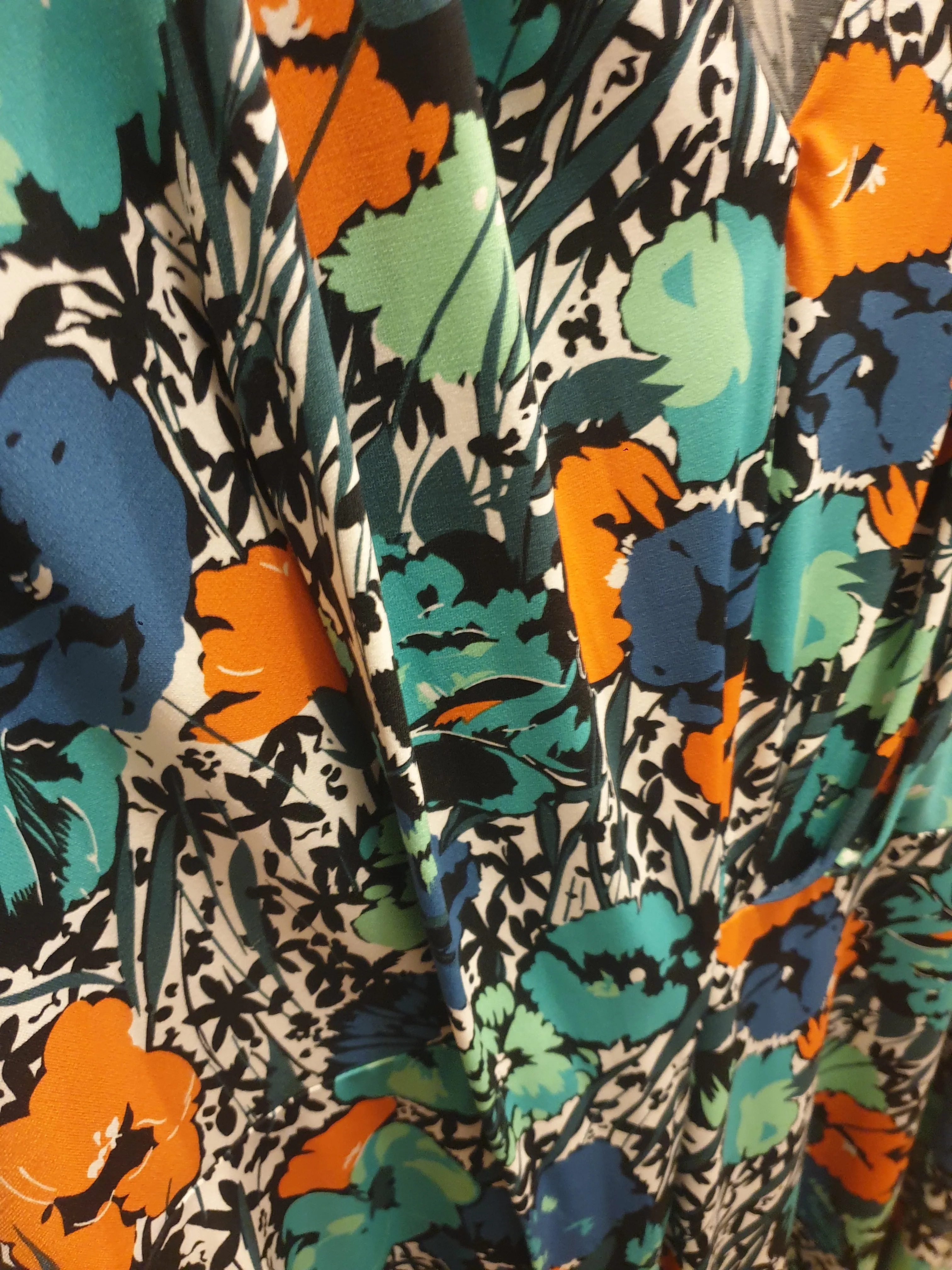 Leona Edminston green-based floral print dress size 16