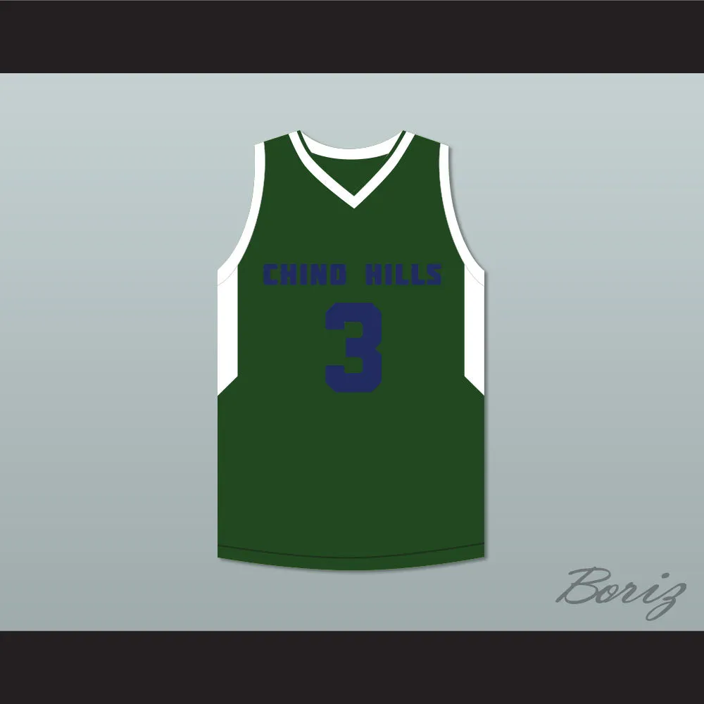 LiAngelo Ball 3 Chino Hills Huskies Green Basketball Jersey