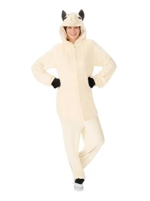 Llama Animal Jumpsuit Adult Costume