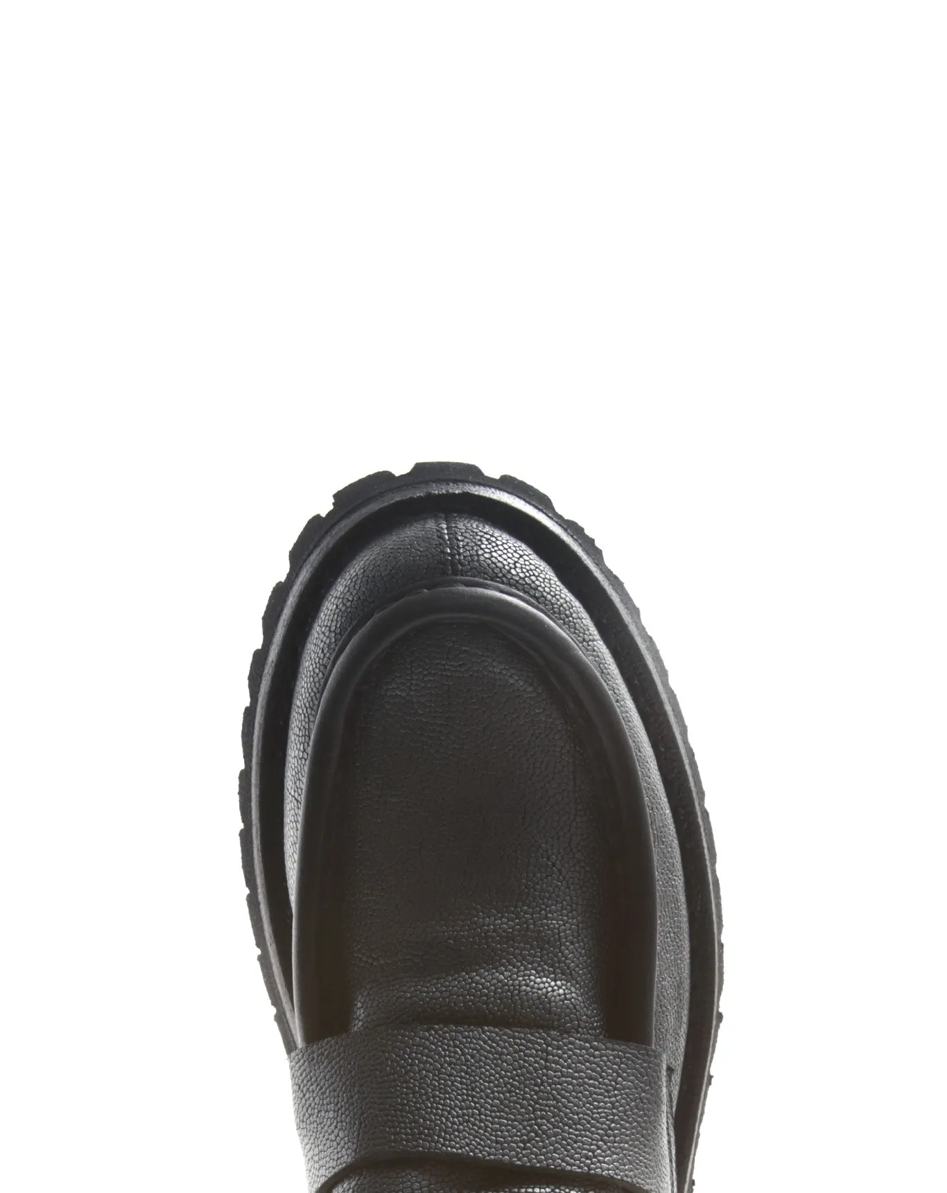 M-EMMET Silver Leather Loafers