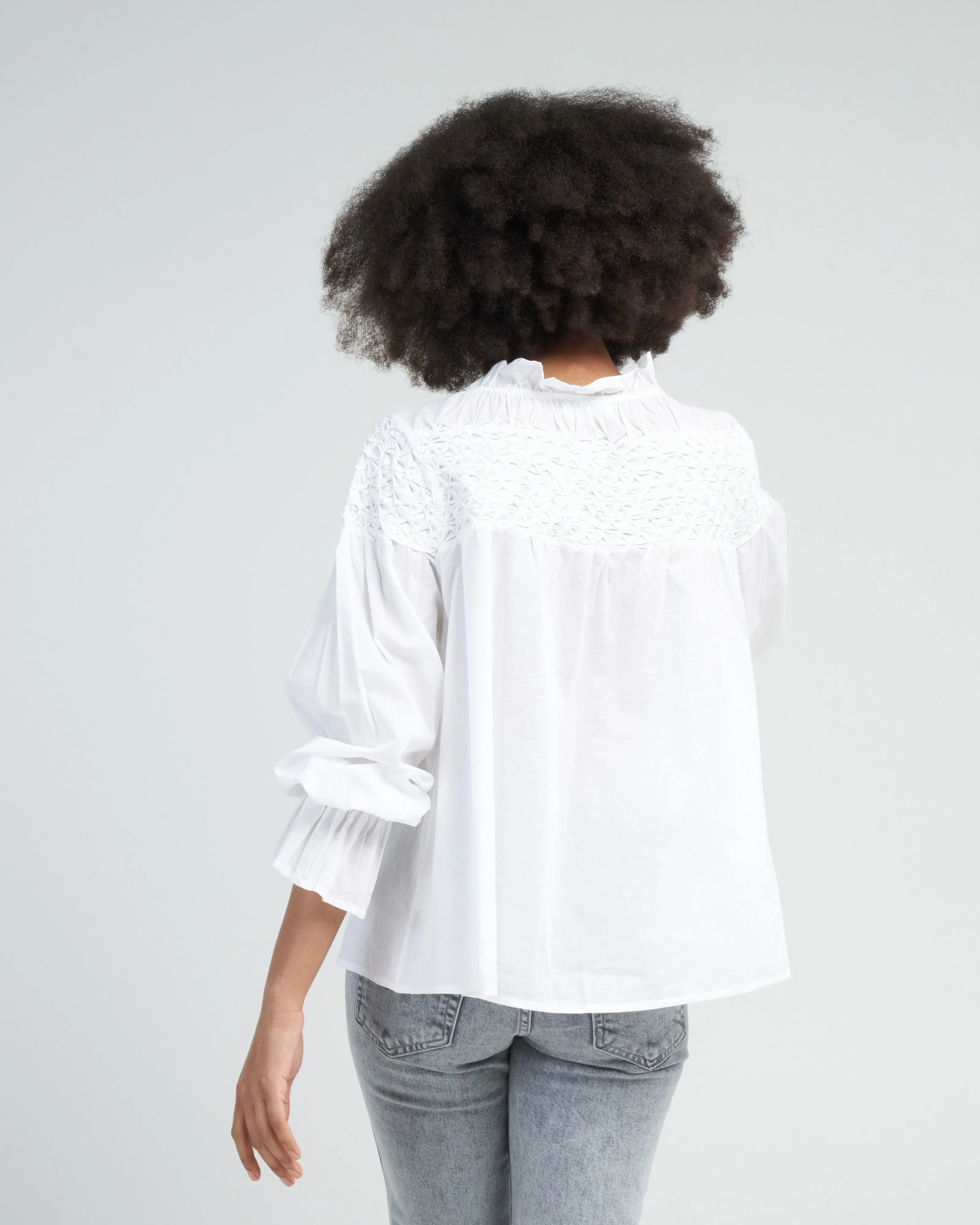 majorelle top - white