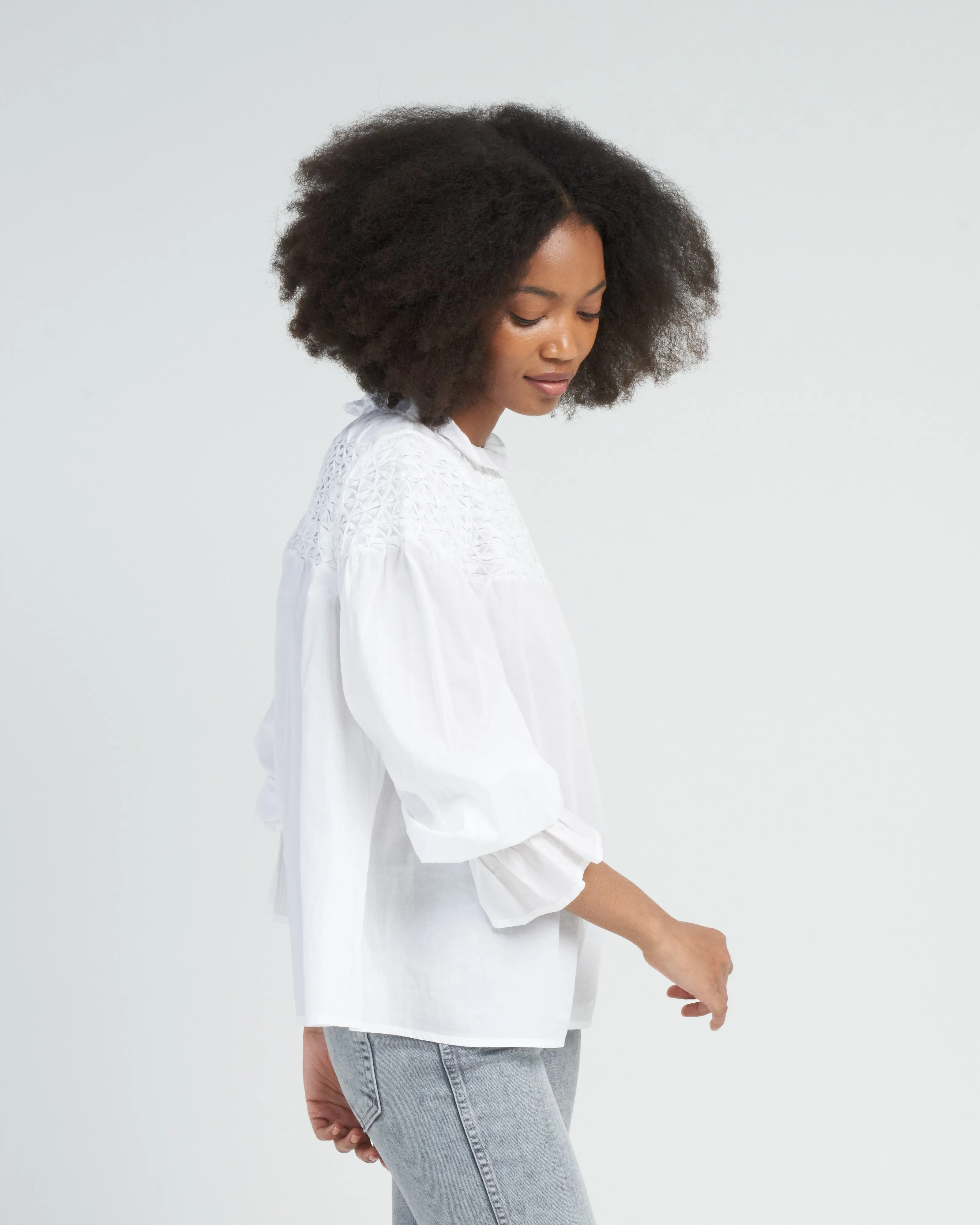 majorelle top - white