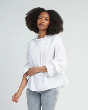 majorelle top - white