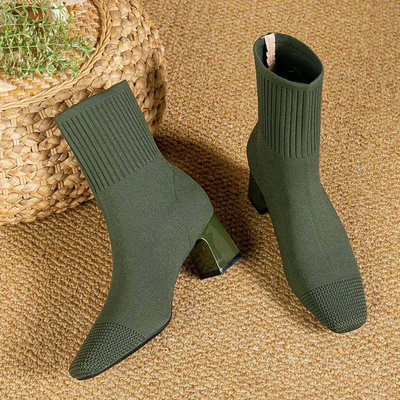 Marlinda™ | Solid Color Elegant High Heel Boots