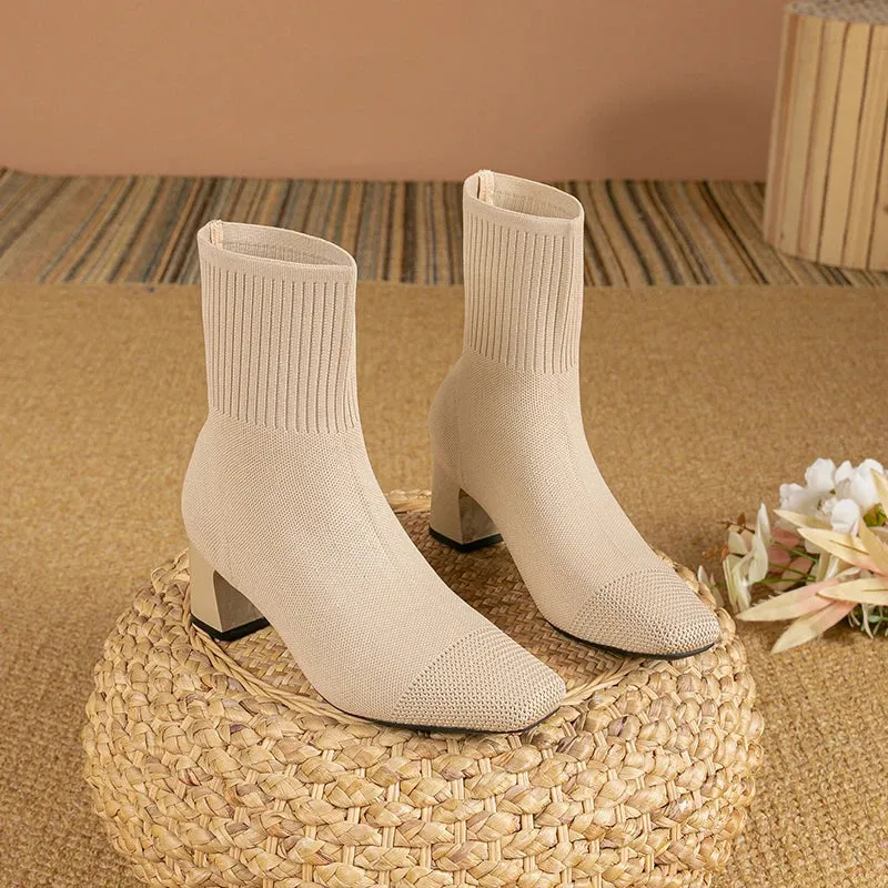 Marlinda™ | Solid Color Elegant High Heel Boots