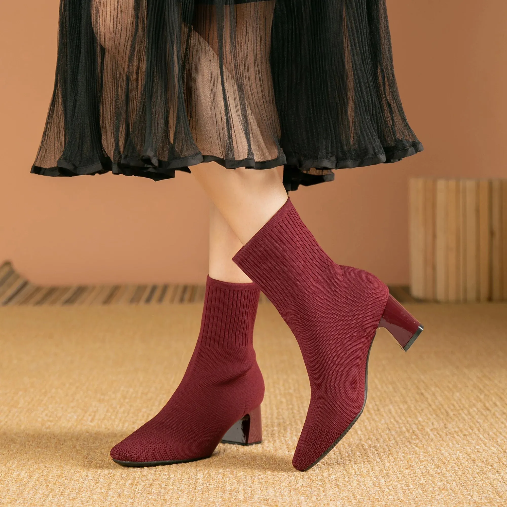 Marlinda™ | Solid Color Elegant High Heel Boots