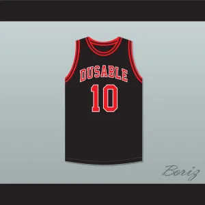 Maurice Cheeks 10 DuSable High School Panthers Black Basketball Jersey 2