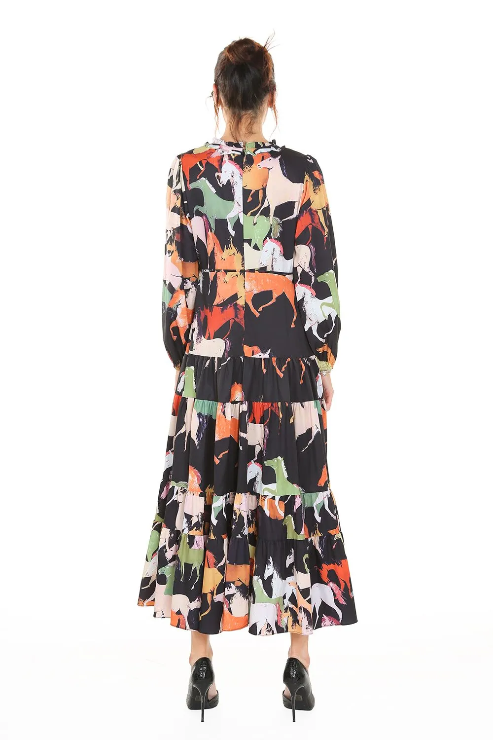 Maxi Horse Print Dress