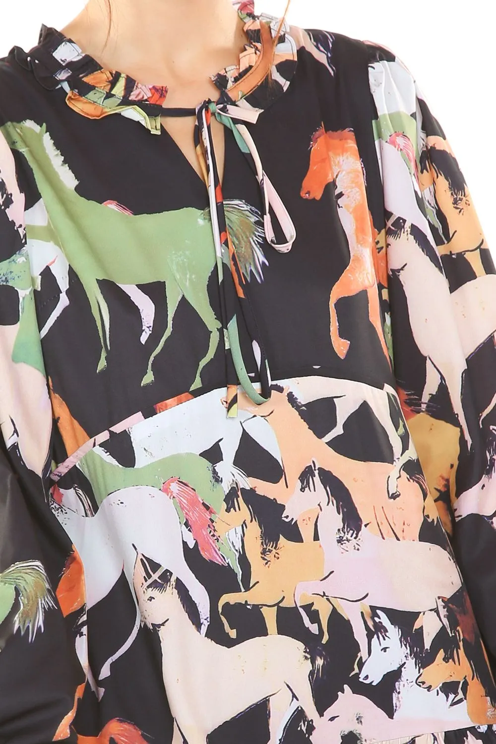 Maxi Horse Print Dress