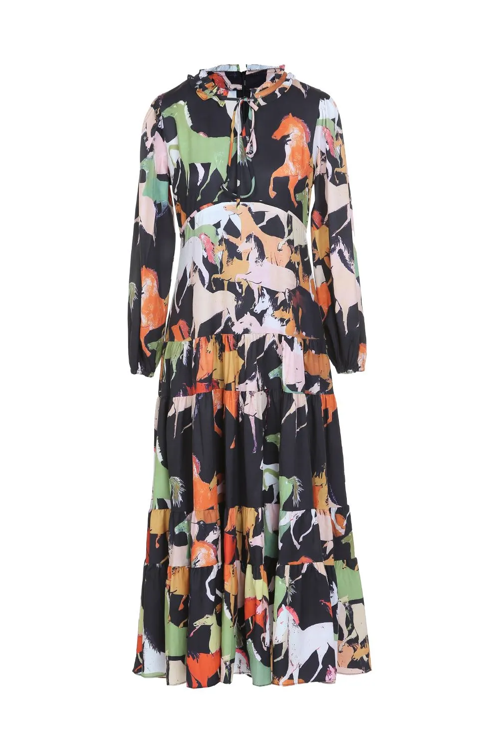 Maxi Horse Print Dress