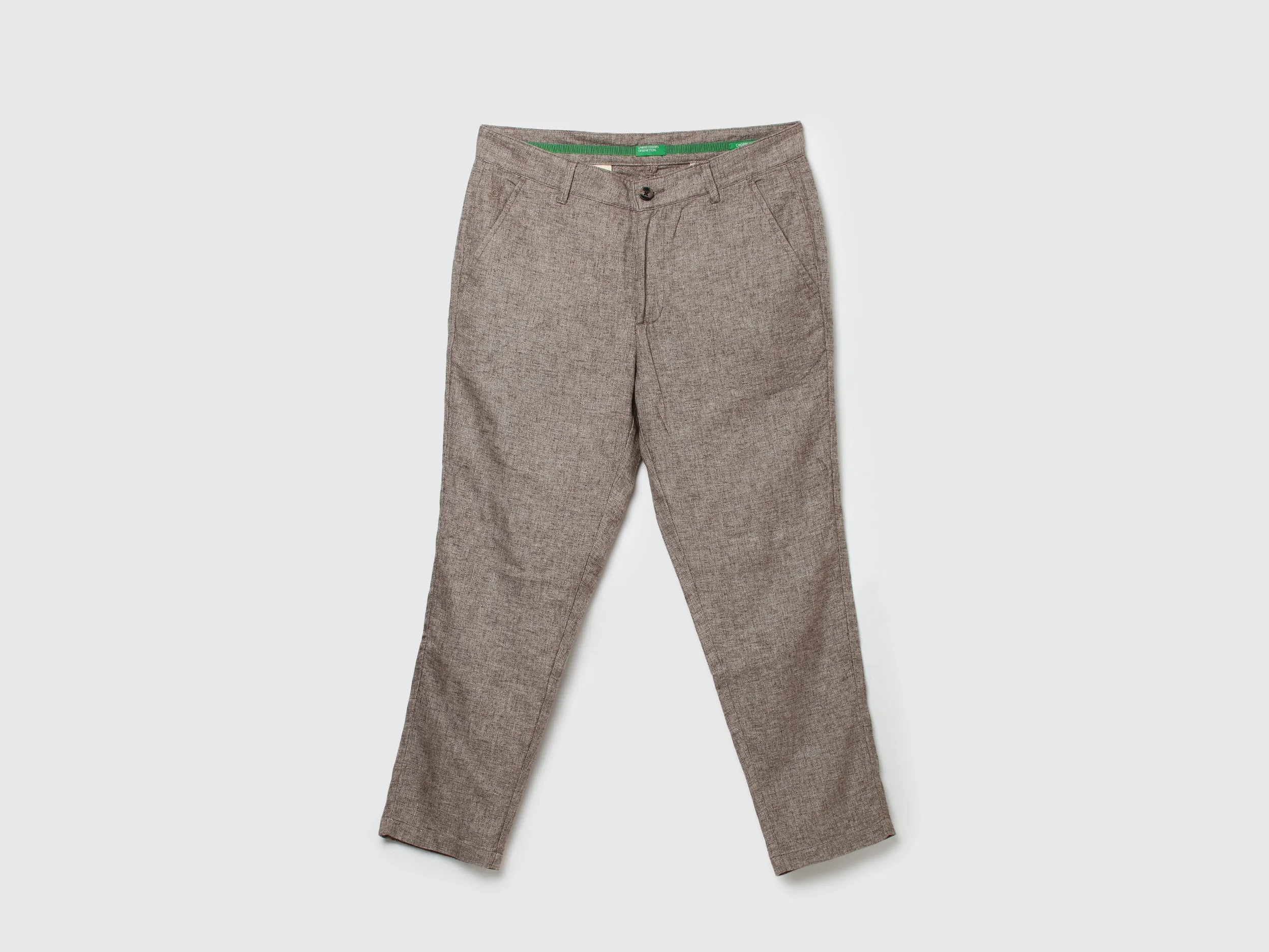 Men Textured Regular Fit Trousers