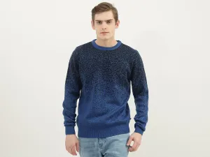 Men Textured Round Neck Sweater