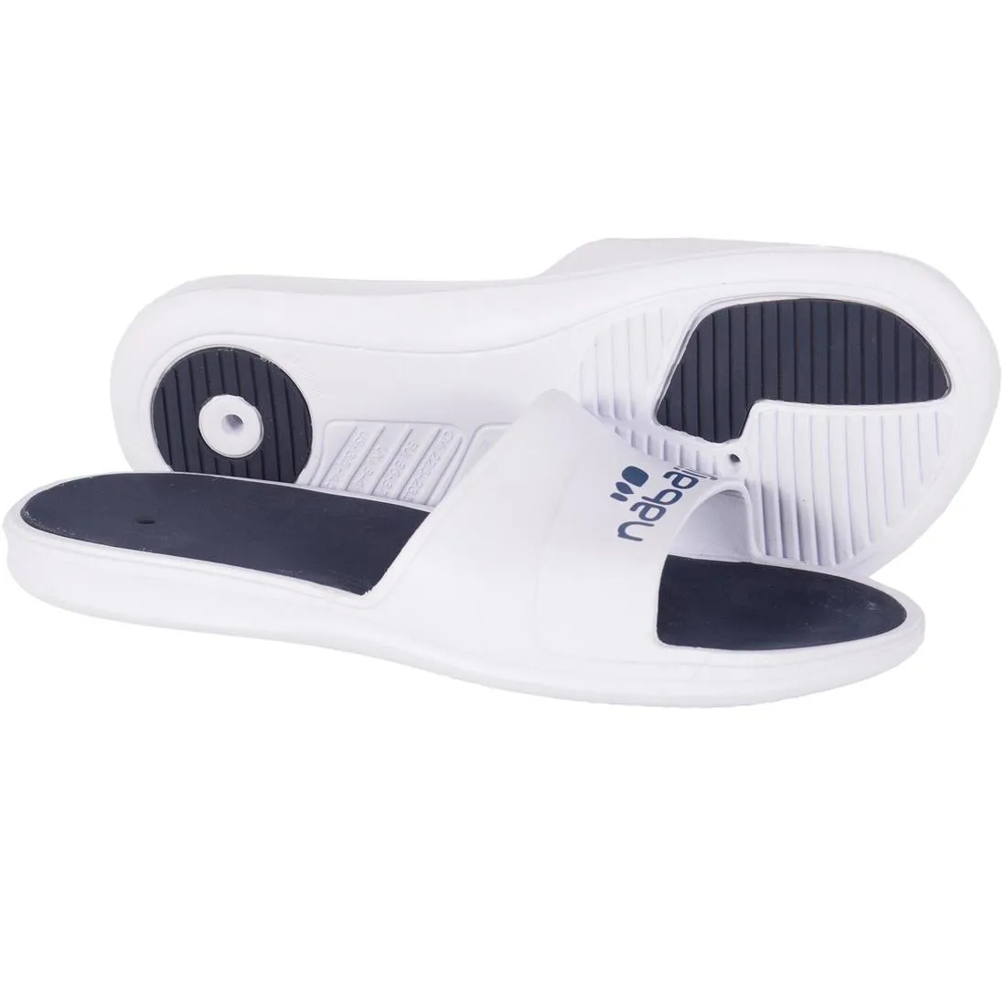 Men's pool sandals - Slap 500 - White blue