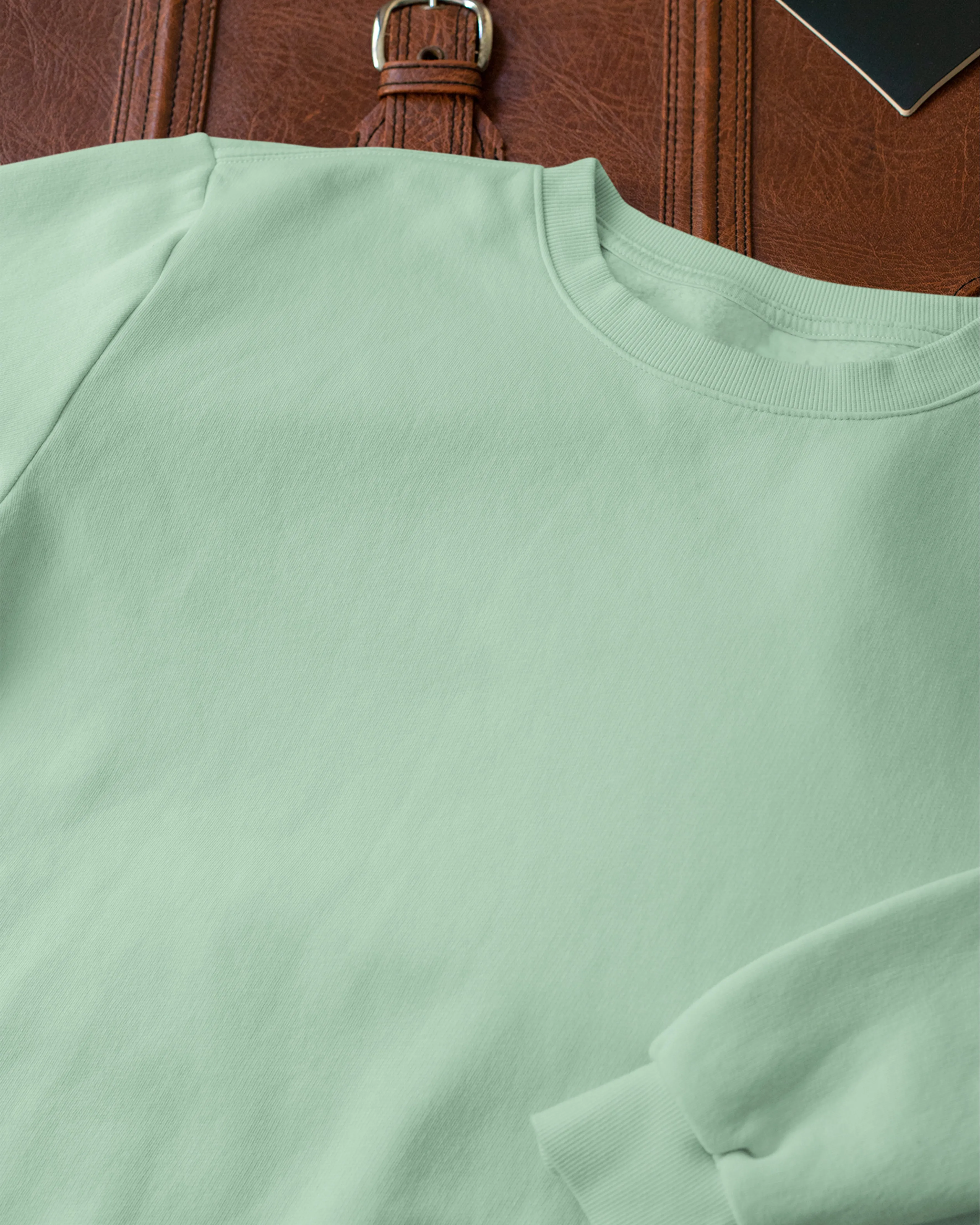 Mint green plain sweatshirt