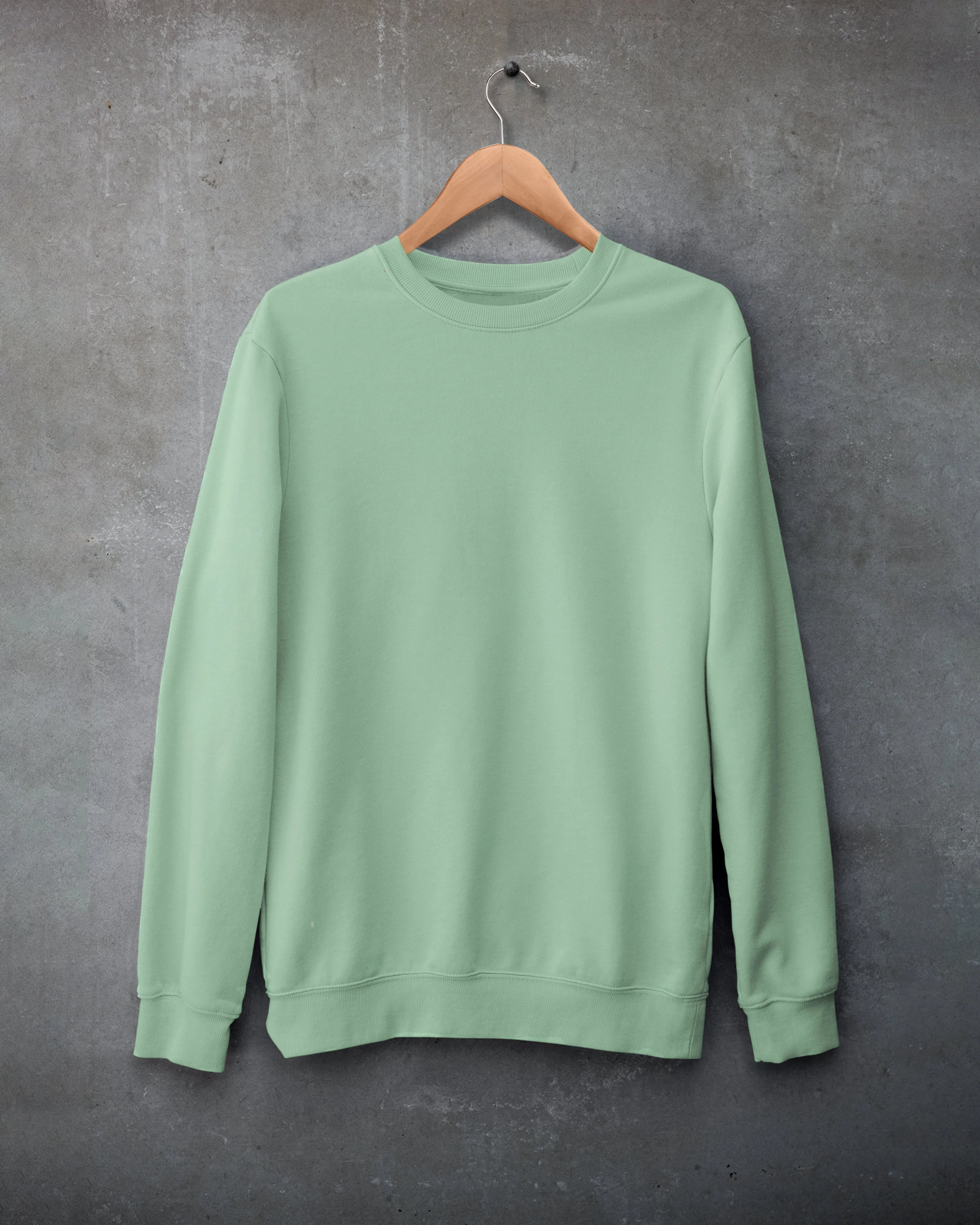 Mint green plain sweatshirt