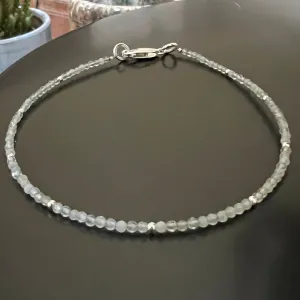 Natural Aquamarine Ankle Bracelet