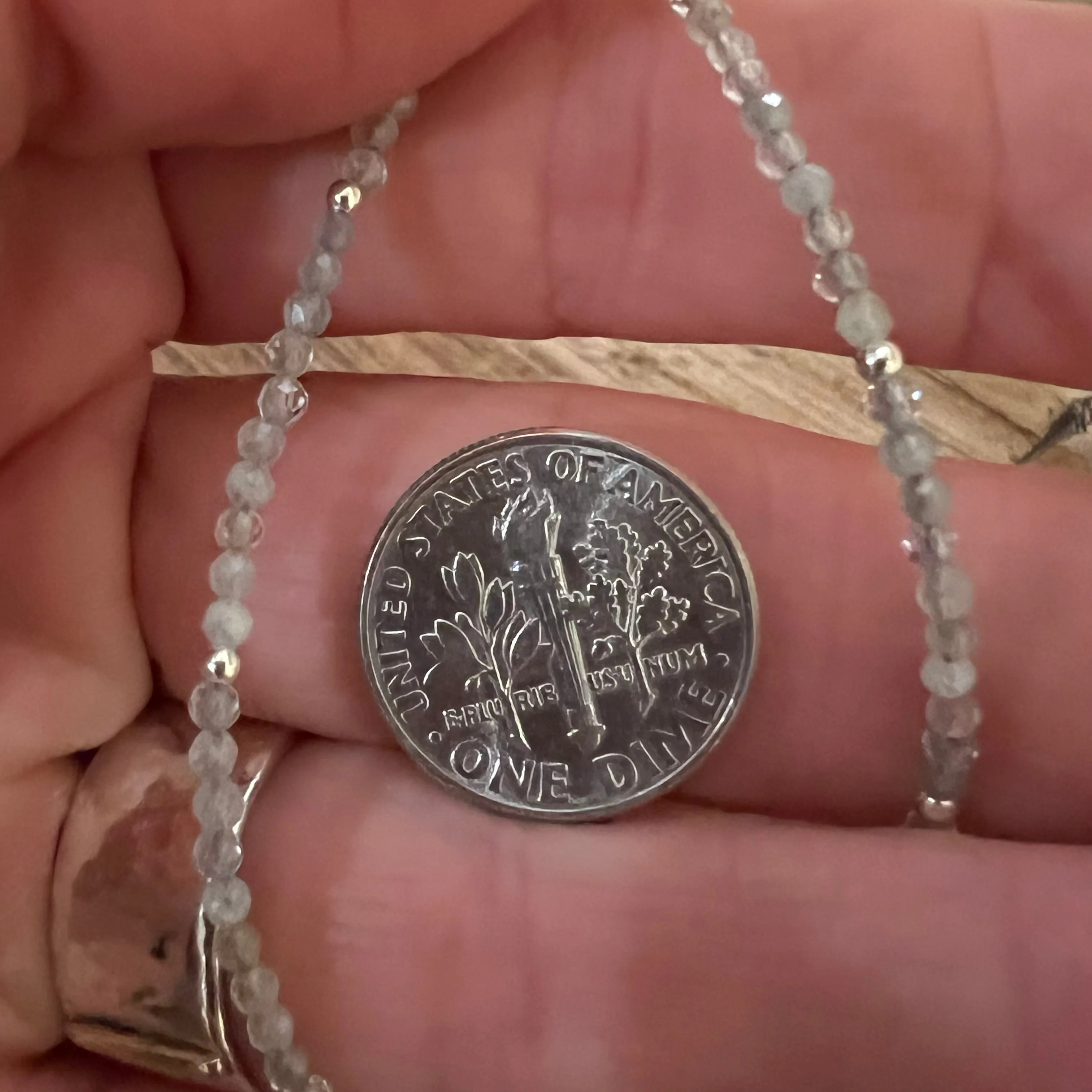 Natural Aquamarine Ankle Bracelet