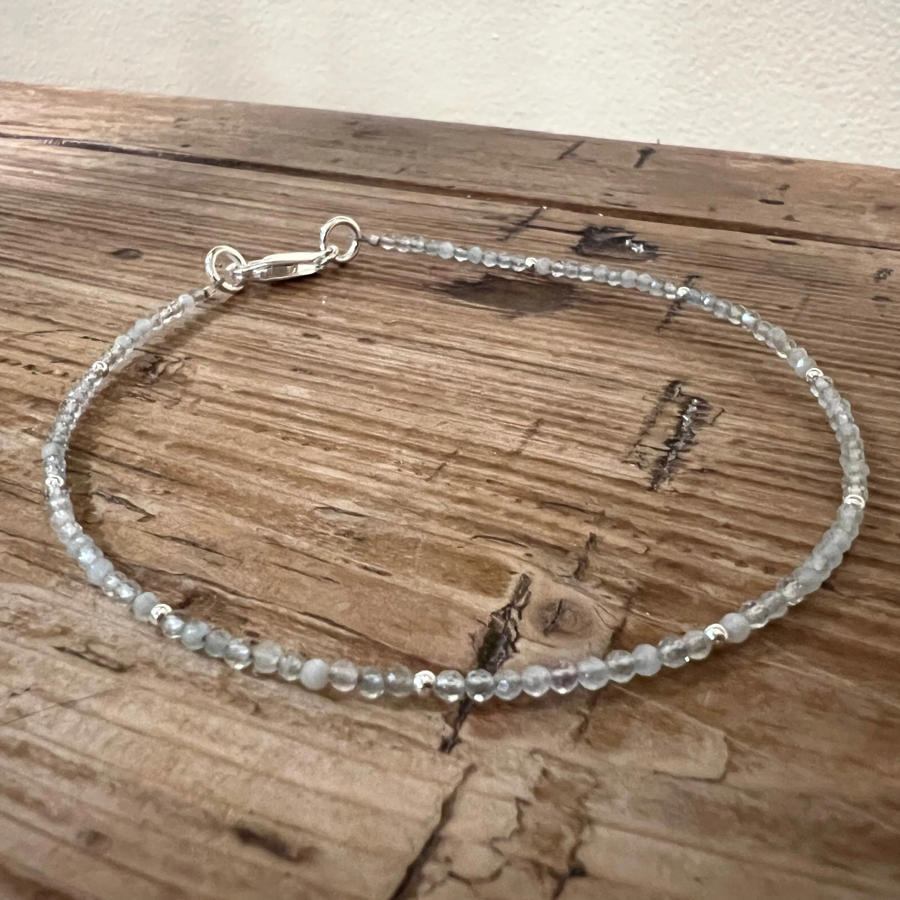 Natural Aquamarine Ankle Bracelet