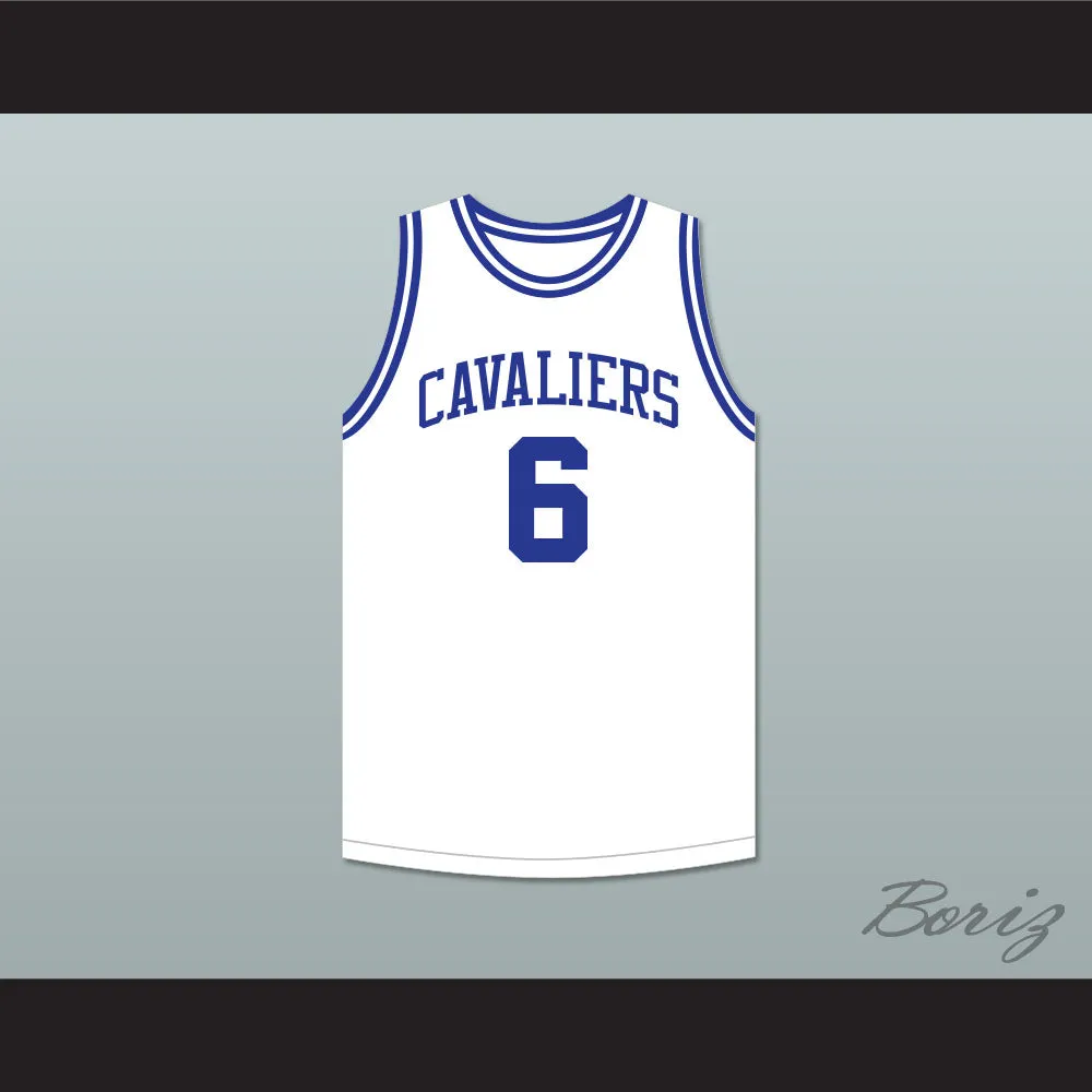 Neil Johnston 6 Chillicothe High School Cavaliers White Basketball Jersey