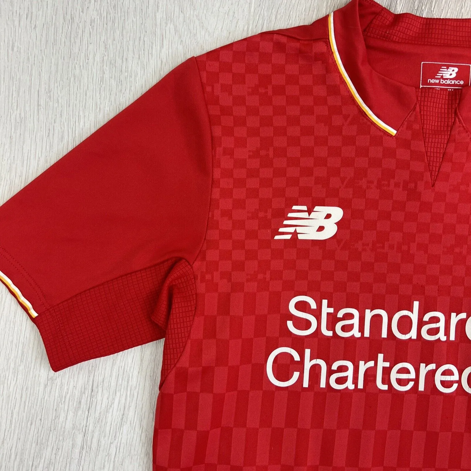 New Balance Kids Liverpool Football Club Soccer Jersey Size 10-12 Years