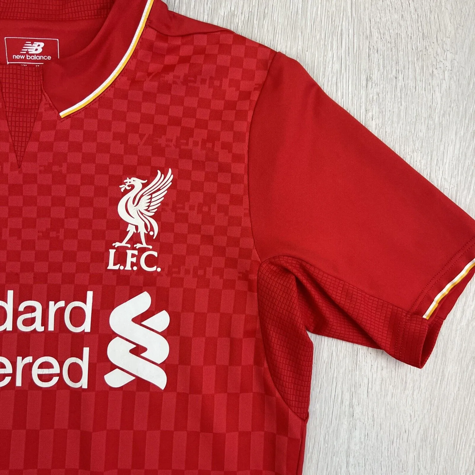 New Balance Kids Liverpool Football Club Soccer Jersey Size 10-12 Years
