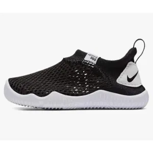 NEW! Youth NIKE Aqua Sock 360 Black White Water Shoes SZ 1 Youth