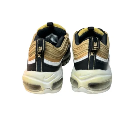 Nike Air Max 97 GS Metallic Gold, Black Youth Size 5.5 Women’s Size 7