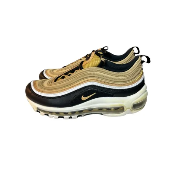 Nike Air Max 97 GS Metallic Gold, Black Youth Size 5.5 Women’s Size 7