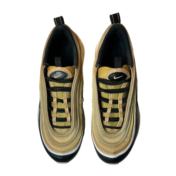 Nike Air Max 97 GS Metallic Gold, Black Youth Size 5.5 Women’s Size 7