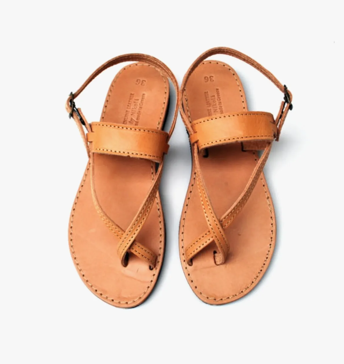 NIKOLA BACKSTRAP SANDAL - NATURAL TAN