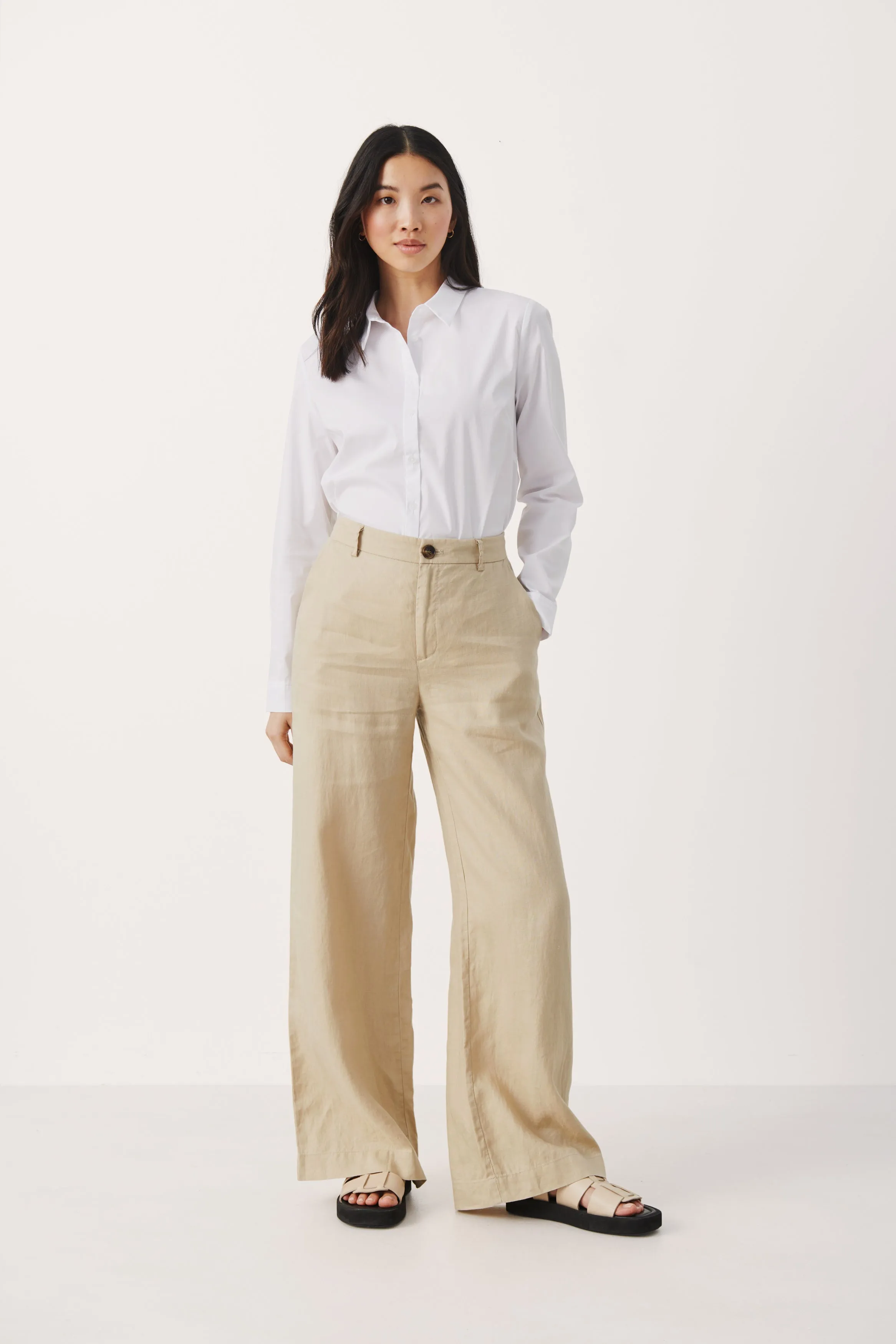 NinnesPW Pants - White Pepper