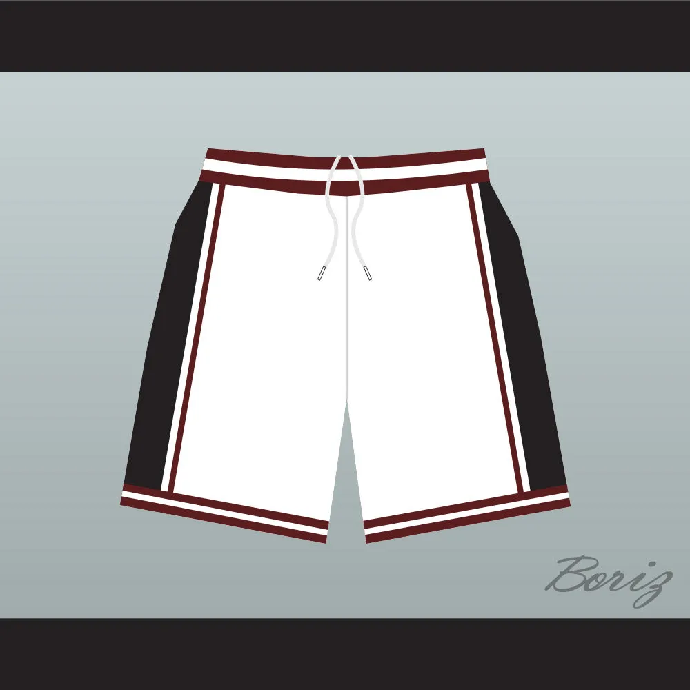 Panthers High School White Basketball Shorts Above The Rim