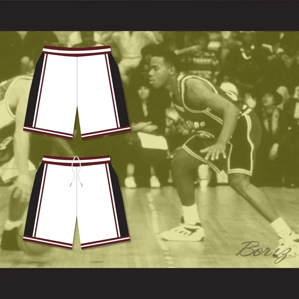 Panthers High School White Basketball Shorts Above The Rim